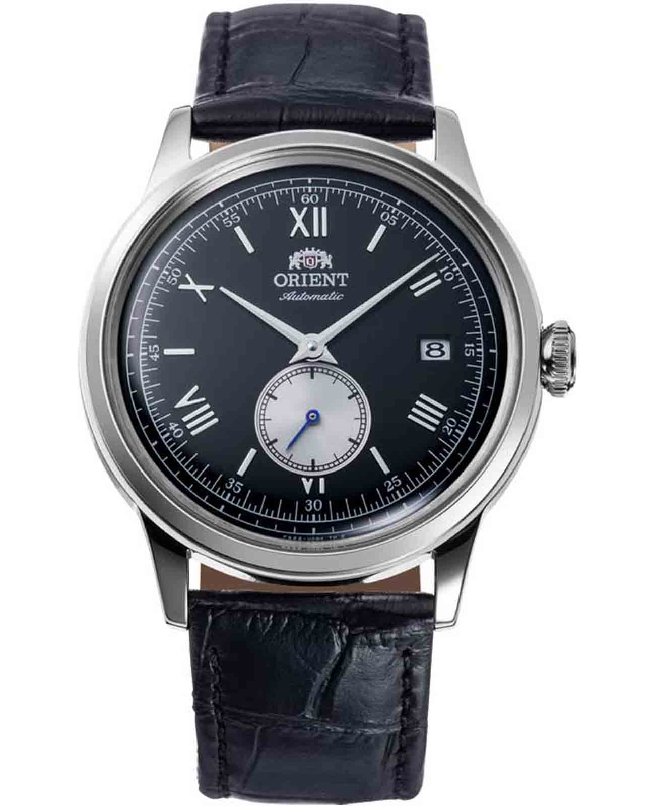 Orient Orient Automatic RA-AP0101B (RN-AP0101B)  RA-AP0101B механические мужские часы черный циферблат, браслет кожаный — вид спереди