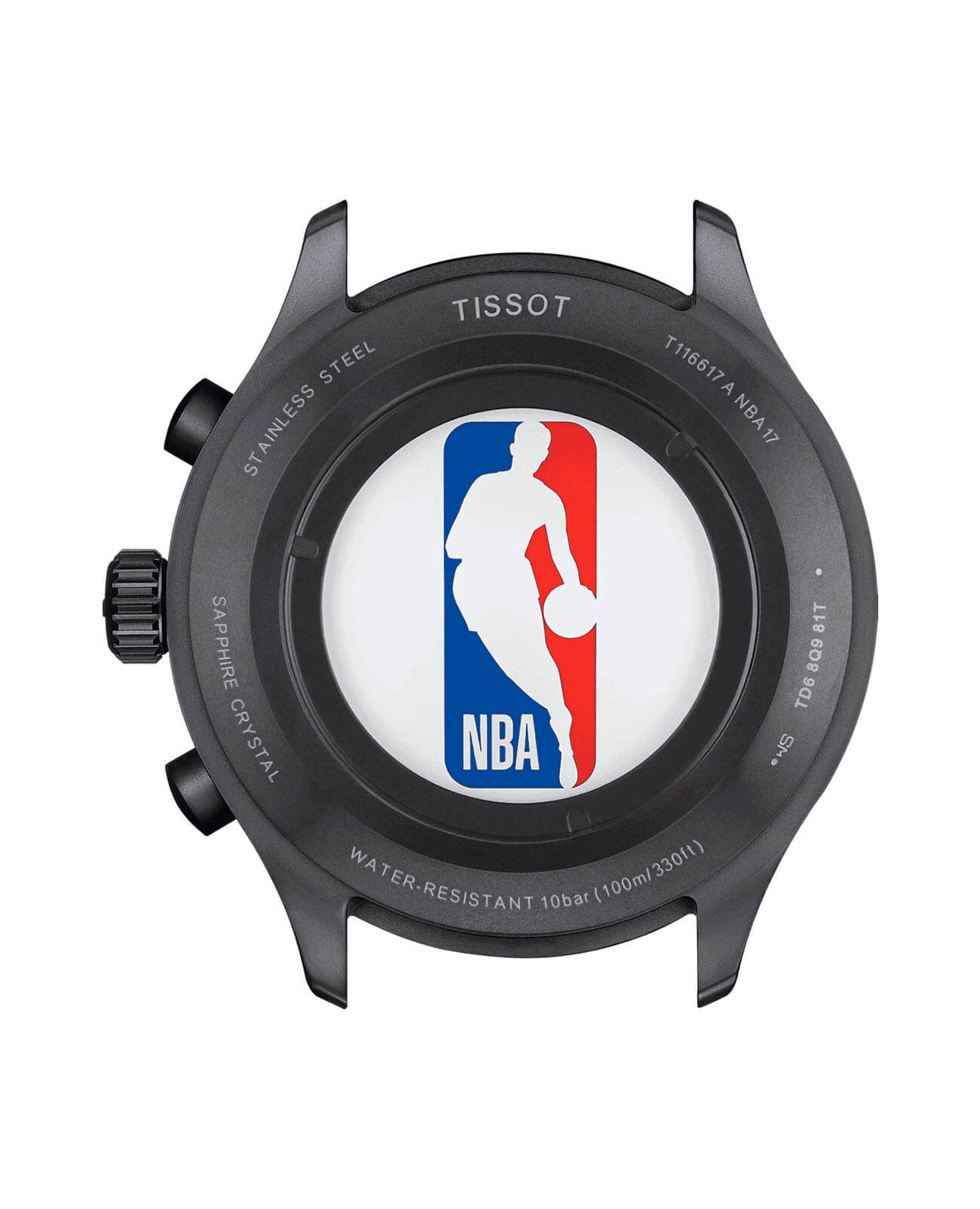 Tissot Tissot Chrono XL NBA Collector T116.617.36.051.08, t-classic швейцария мужские часы на браслете кожаный боковой вид