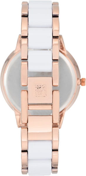 Anne Klein Anne Klein Plastic 1412WTRG кварцевые женские часы часы крупный план белый циферблата
