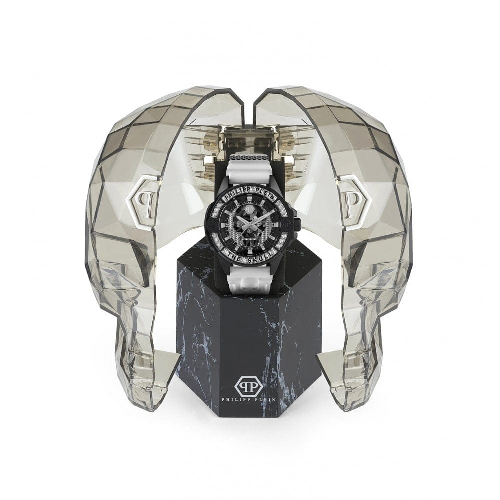 Philipp Plein Philipp Plein The Skull Carbon Fiber PWAAA1822 мужские часы черный циферблат на запястье