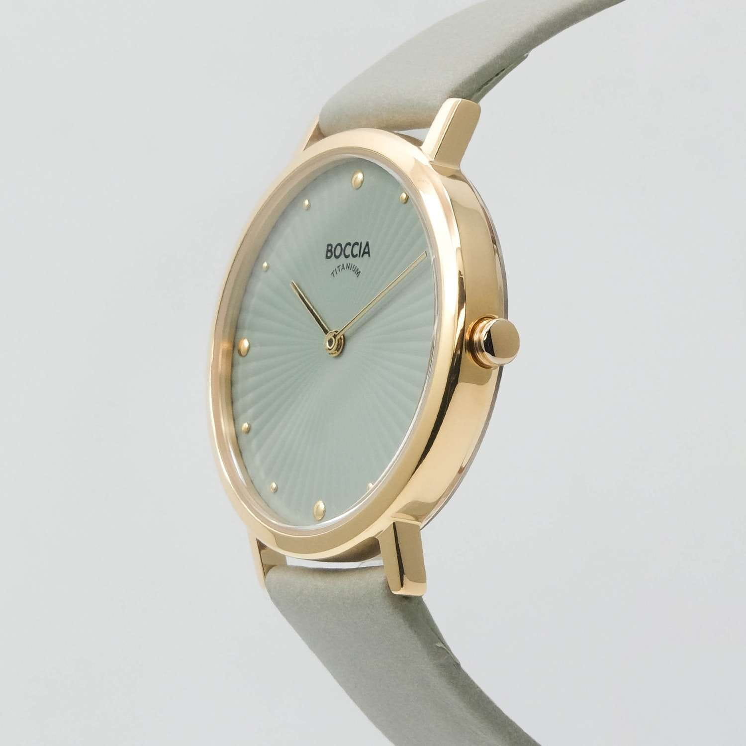 Boccia Titanium Boccia Titanium 3365-04,  германия женские часы на браслете кожаный боковой вид