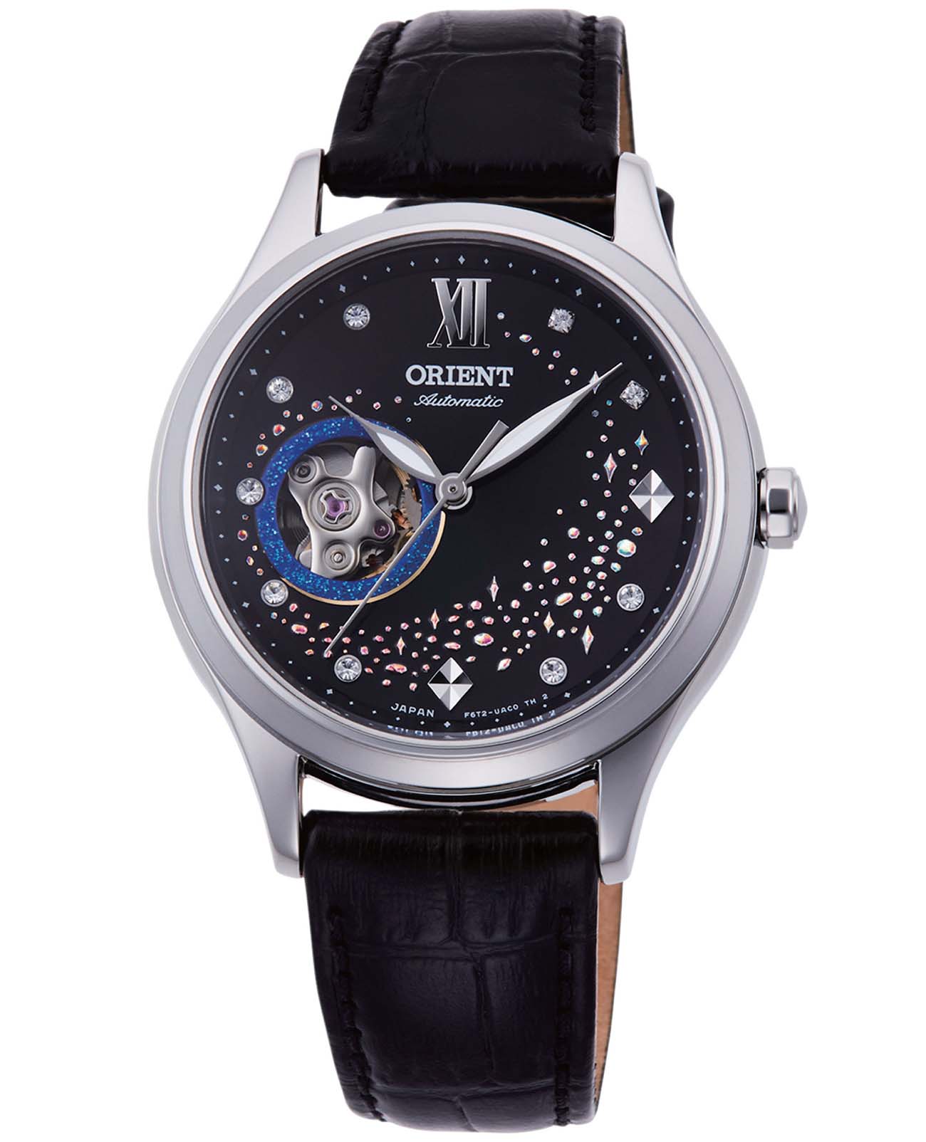 Orient Orient Fashionable Automatic RA-AG0019B (RN-AG0019B)  RA-AG0019B механические женские часы черный циферблат, браслет кожаный — вид спереди