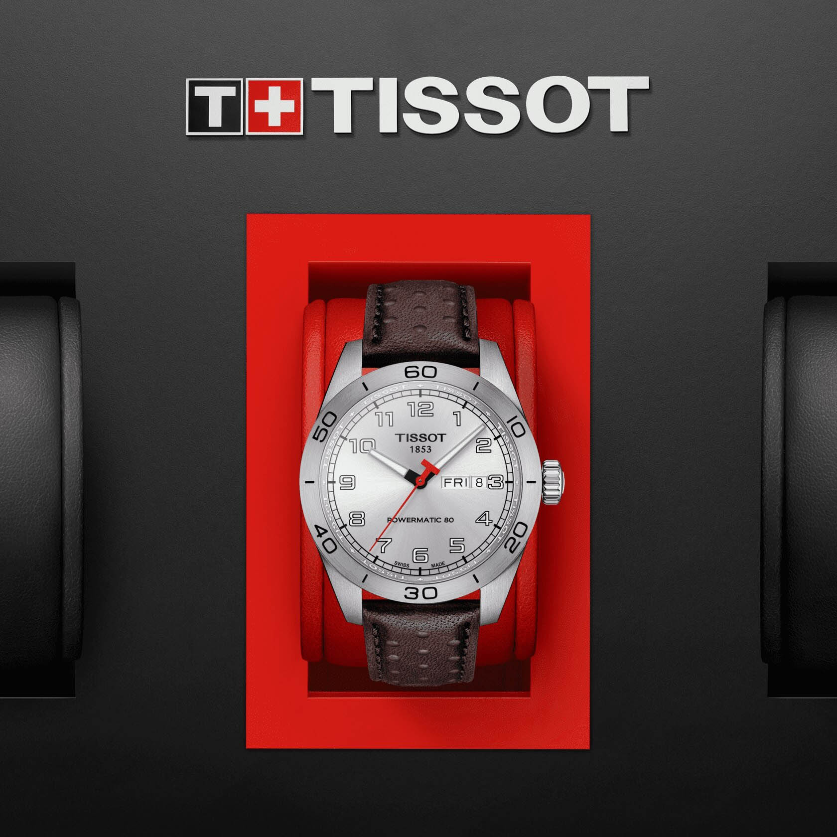 Tissot T1314301603200 мужские часы застежка крупным планом