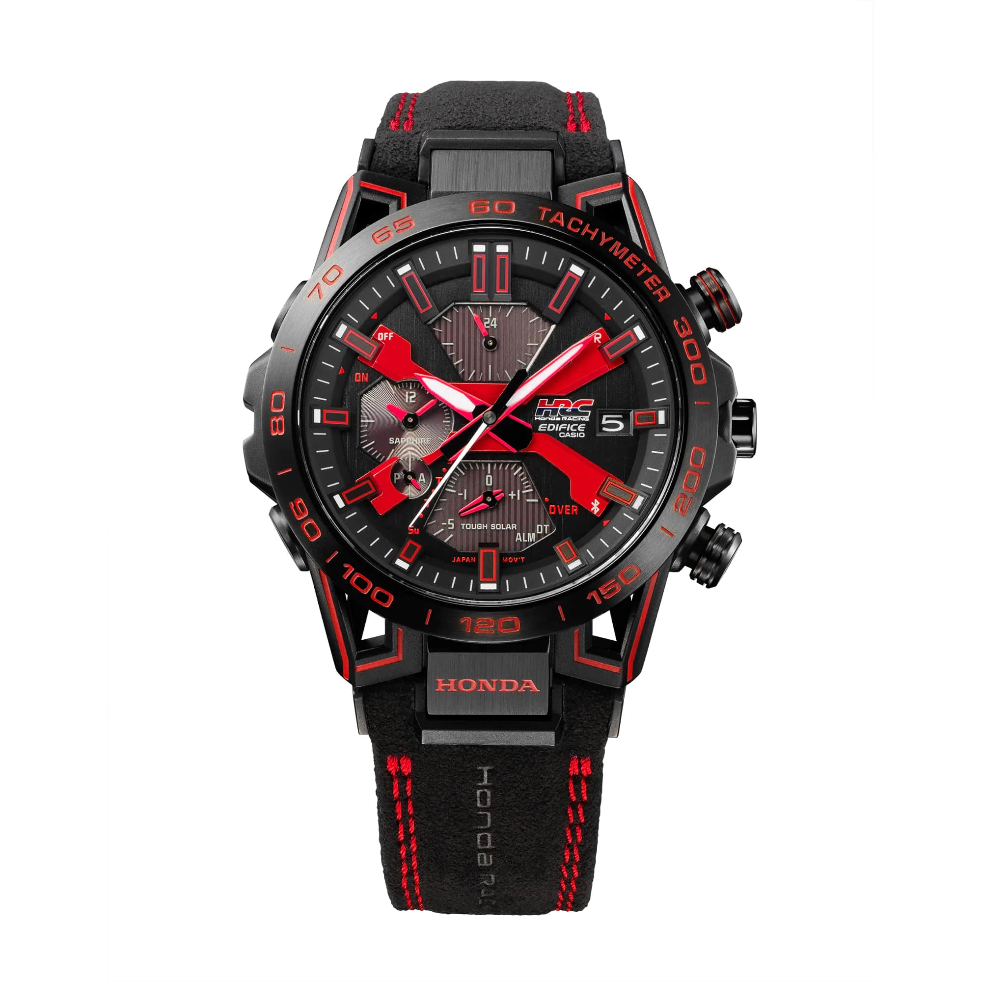 Casio Casio Edifice EQB-2000HR-1A, edifice япония мужские часы на браслете сталь с ip покрытием боковой вид