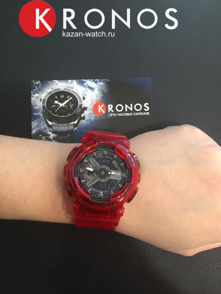 Casio Casio Baby-G BA-110CR-4A женские часы черный циферблат на запястье