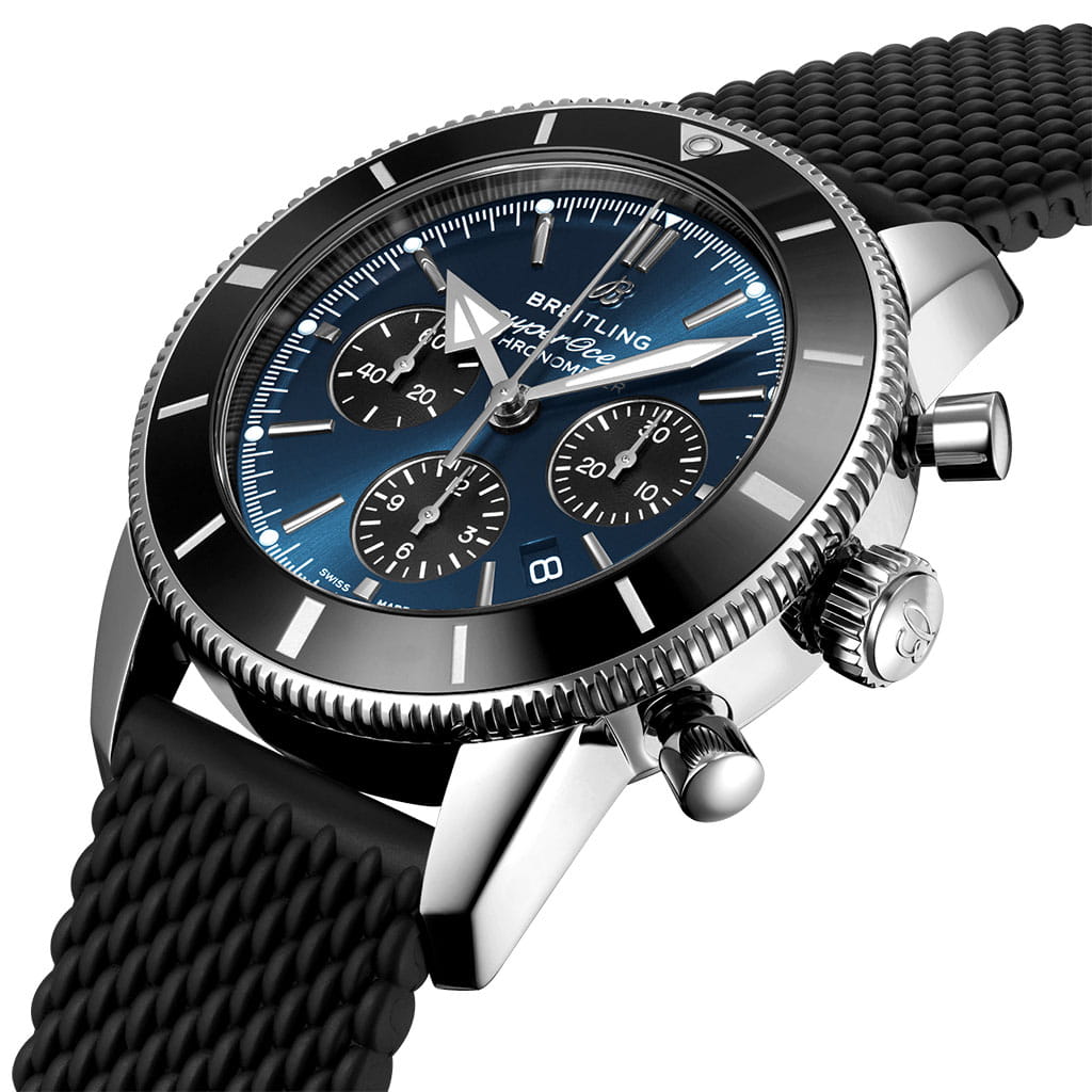Breitling Breitling Breitling Superocean Heritage B01 Chronograph 44 AB0162121C1S1 , наручные мужские часы фото под углом