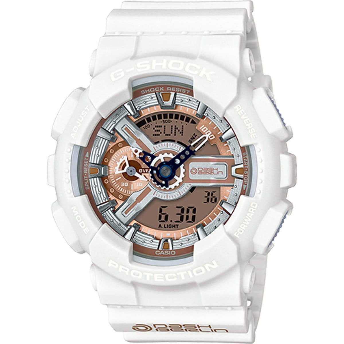 Casio Casio G-Shock GA-110DB-7A GA-110 GA-110DB-7A электронные мужские часы  циферблат, браслет пластик — вид спереди