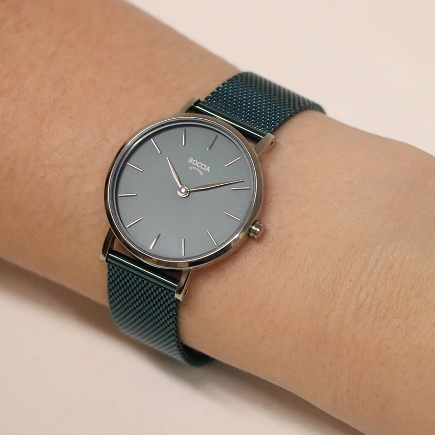 Boccia Titanium Boccia Titanium Circle-Oval 3281-10 , наручные женские часы фото под углом