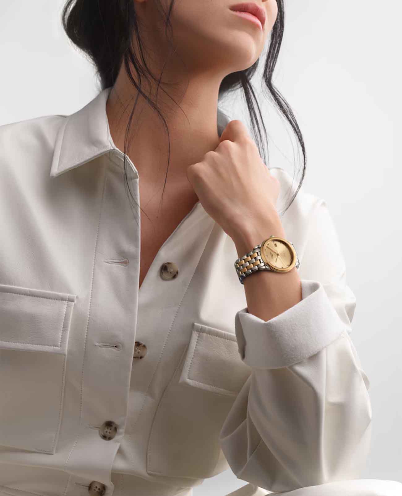 Оригинальные часы Longines Longines Flagship L4.974.3.37.7 механические калибр механизма l888 общий вид