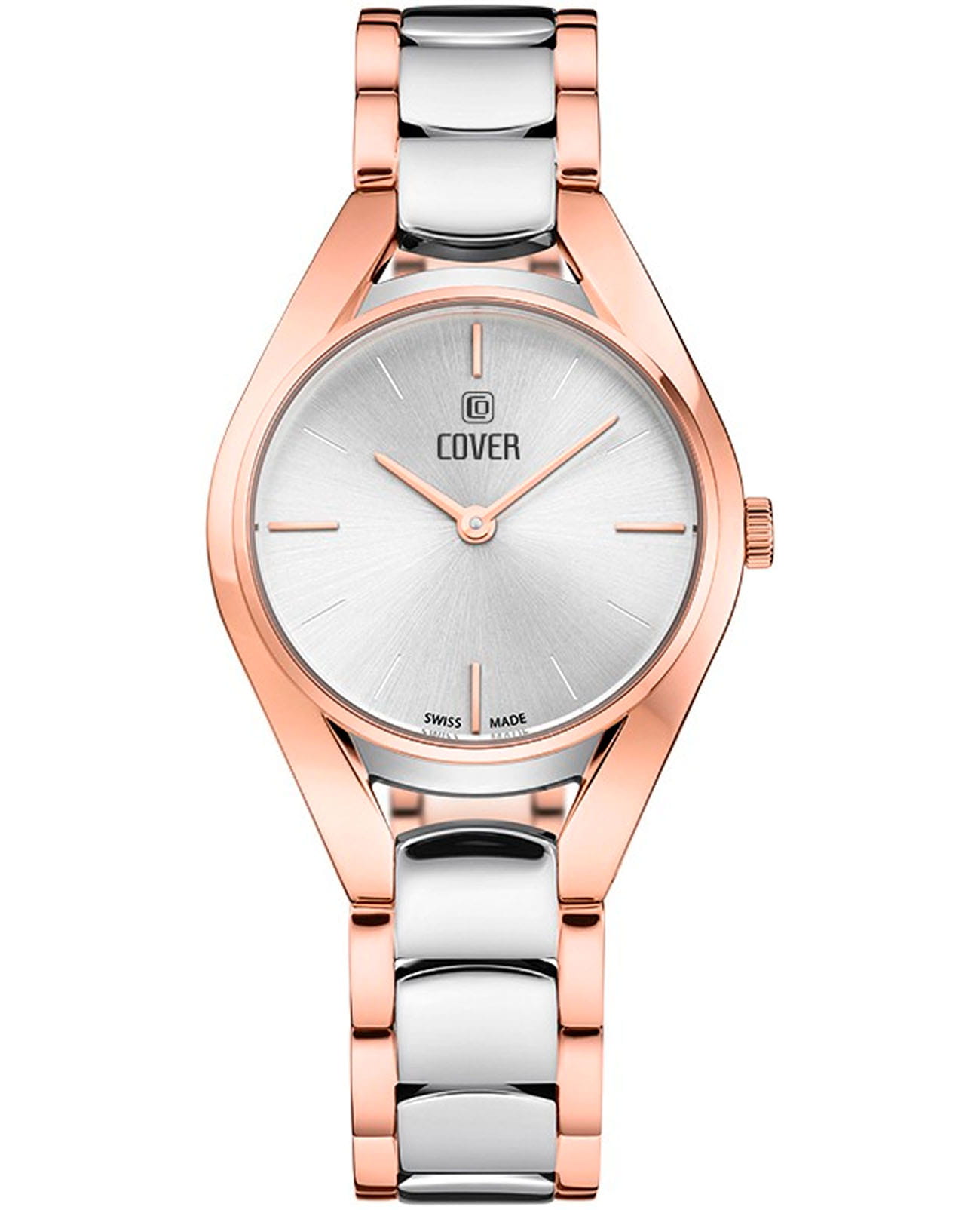 Cover Cover La Chic CO197.03  CO197.03 кварцевые женские часы серебристый циферблат, браслет нержавеющая сталь с pvd-покрытием — вид спереди