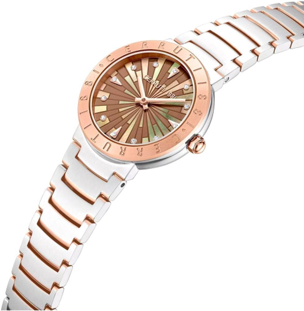 Cerruti 1881 Cerruti 1881 Filiano CIWLG0073803,  франция женские часы на браслете нержавеющая сталь с ip-покрытием боковой вид