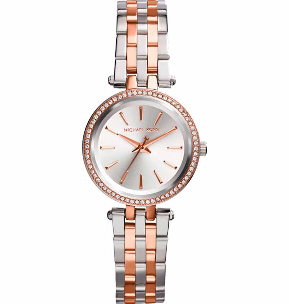 Michael Kors Michael Kors Portia MK3298  MK3298 кварцевые женские часы серый циферблат, браслет  — вид спереди