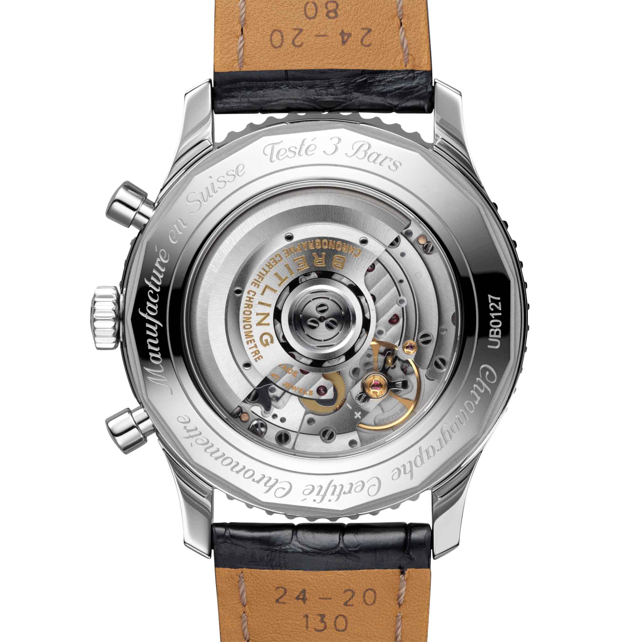 Оригинальные часы Breitling Breitling Navitimer B01 Chronograph 46 UB0127211B1P2 механические калибр механизма мануфактурный механизм breitling caliber b01 общий вид