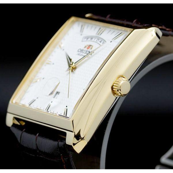 Orient Orient EVAF003W (FEVAF003W), classic automatic япония мужские часы на браслете кожа + текстиль боковой вид