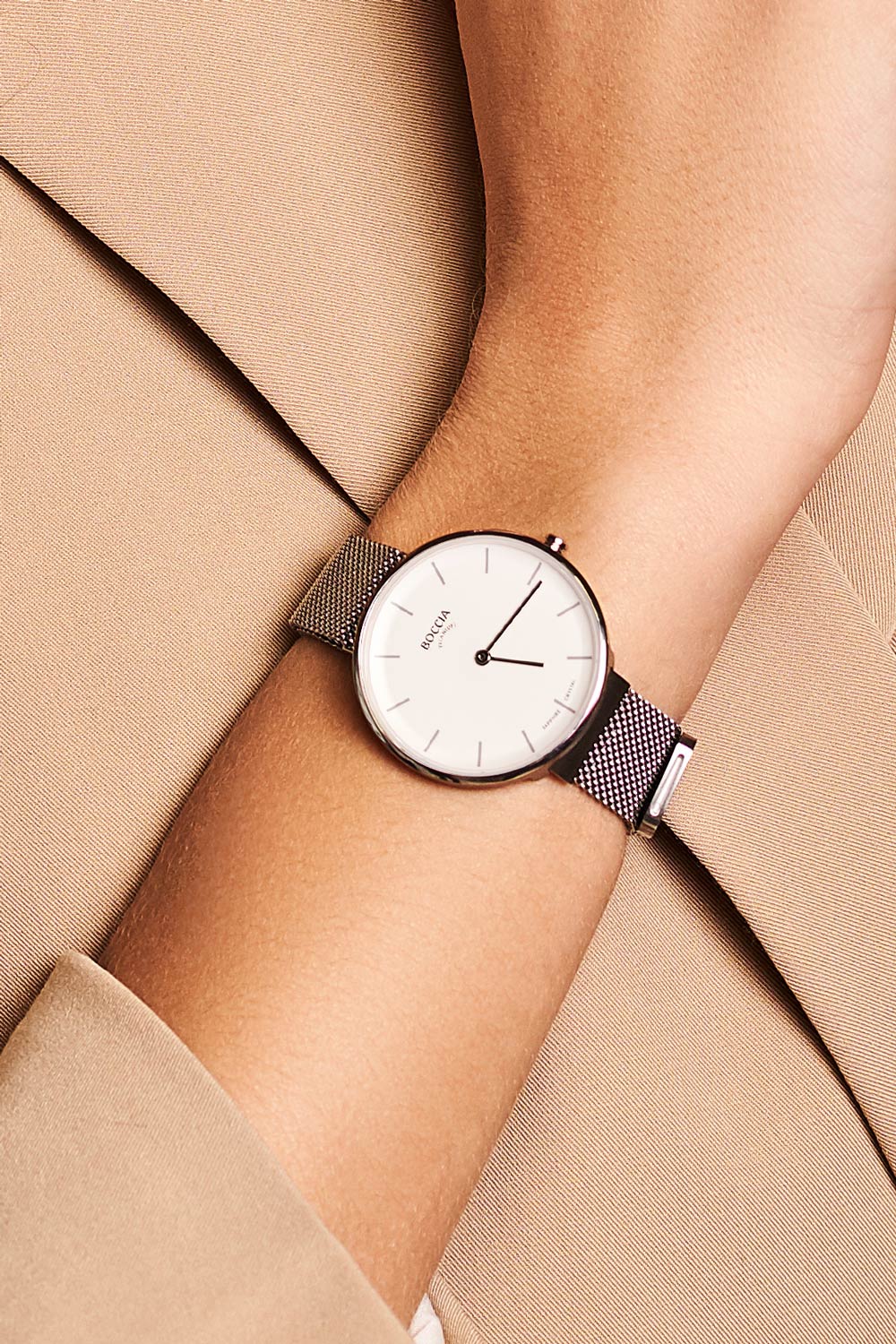 Boccia Titanium Boccia Titanium 3327-09 , наручные женские часы фото под углом