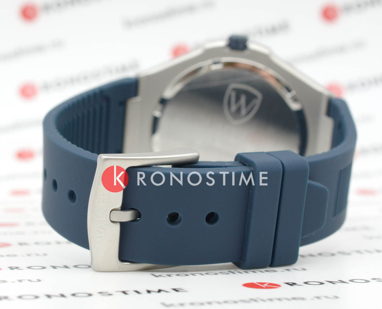 Wainer Wainer Bach WA.10120-C мужские часы синий циферблат на запястье