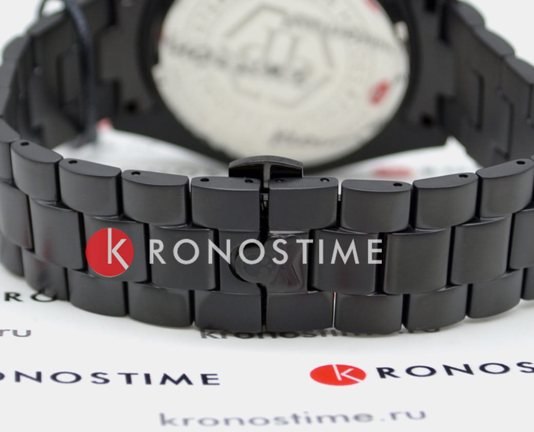 Philipp Plein Philipp Plein The Skull PWOAA0922  — детали корпуса и нержавеющая сталь с ip-покрытием