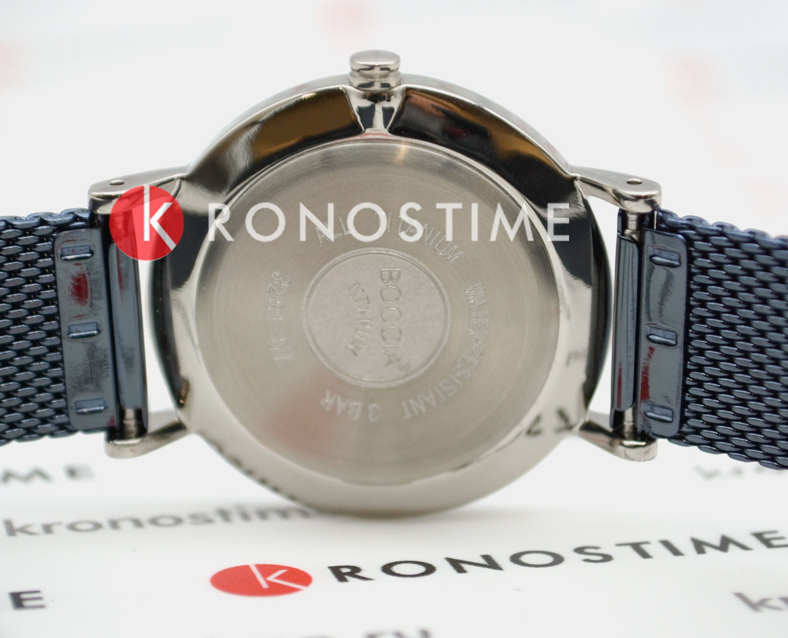 Boccia Titanium Boccia Titanium Circle-Oval 3281-07  - задняя крышка титан корпуса, германия часы