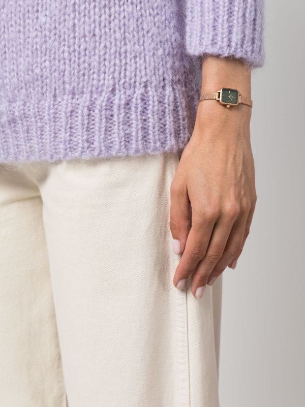 Daniel Wellington Daniel Wellington Quadro Mini Melrose Emerald DW00100648  - задняя крышка металл сталь корпуса, швеция часы