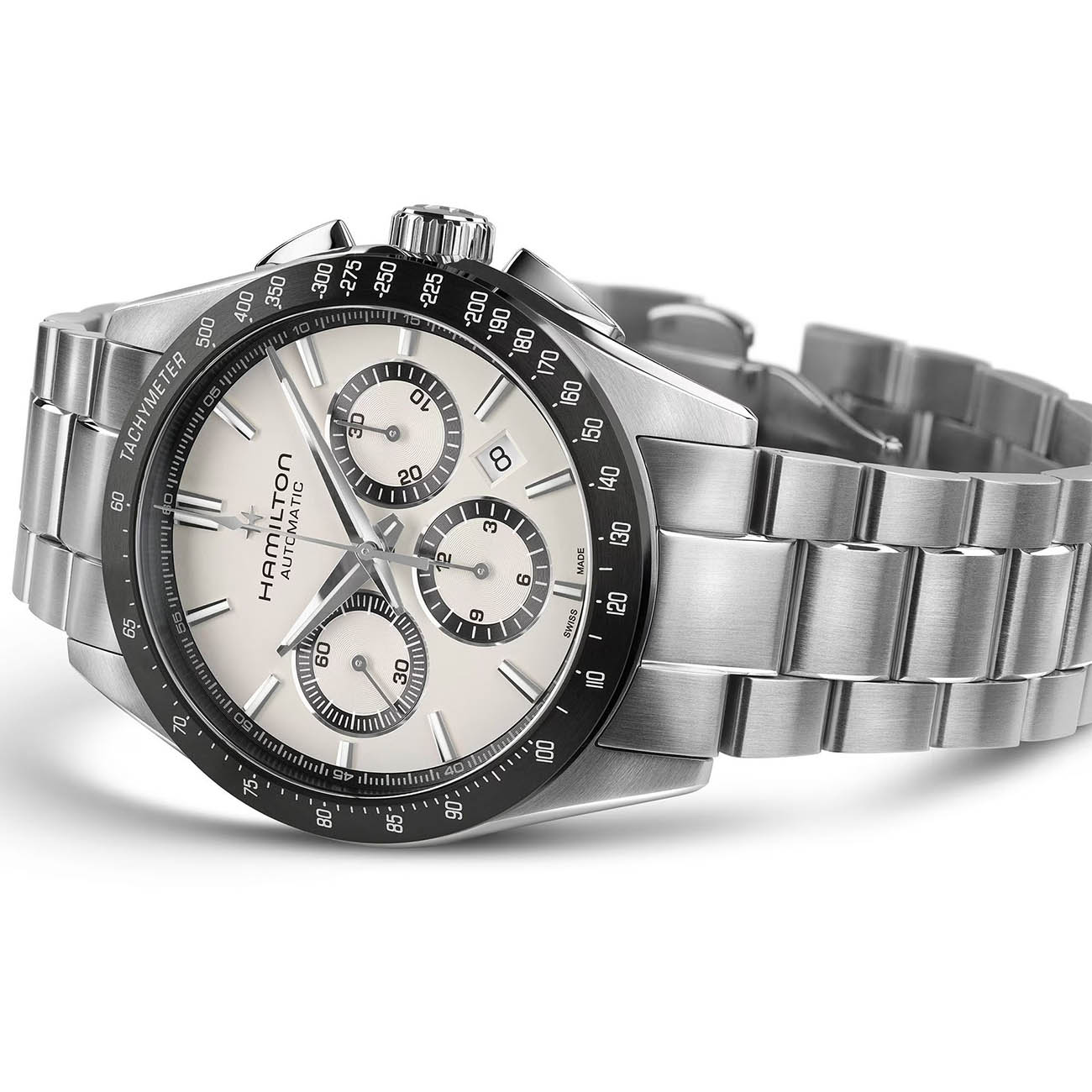 Оригинальные часы Hamilton Hamilton Jazzmaster Performer Autochrono 42mm H36606110 механические калибр механизма h-31 общий вид