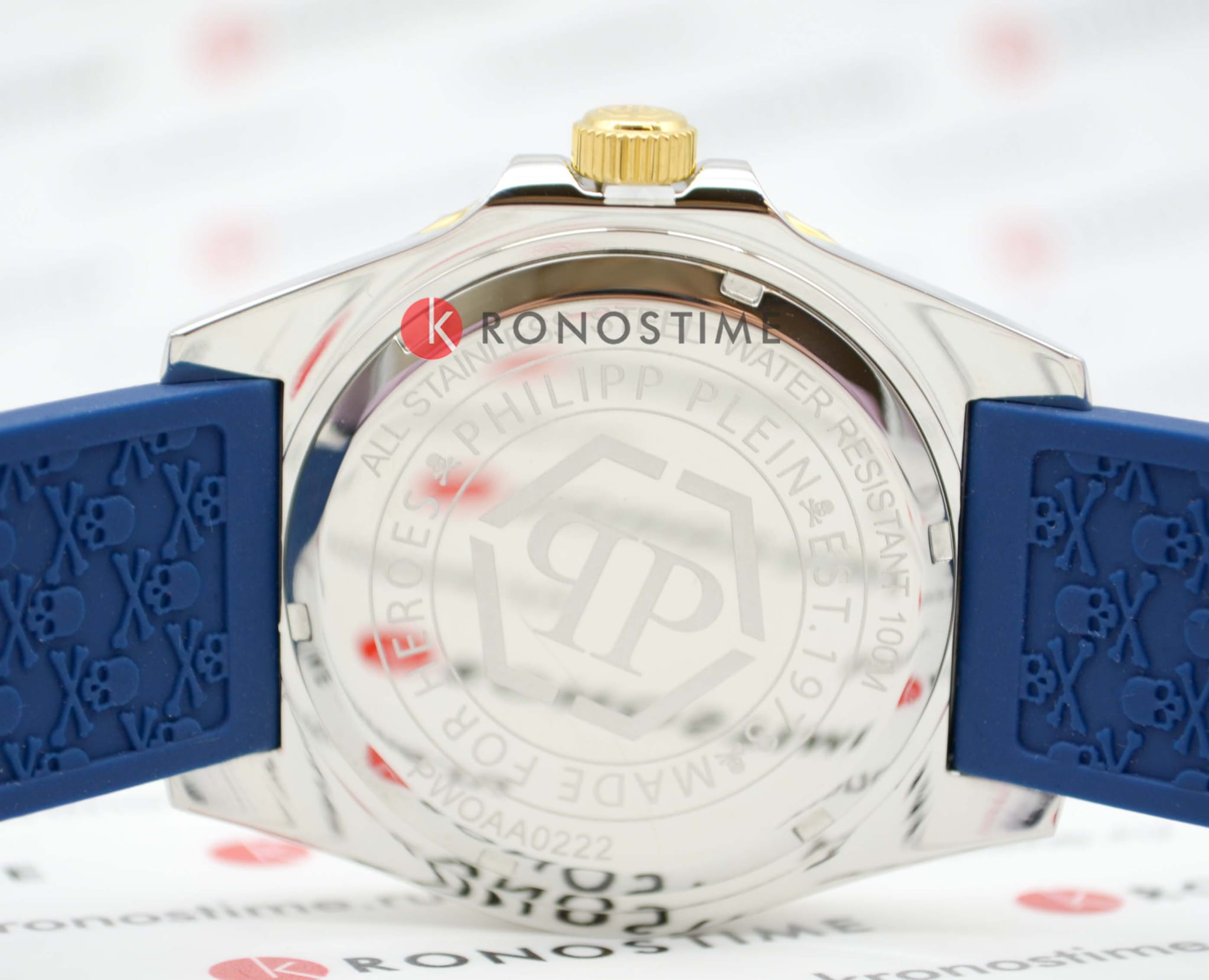 Philipp Plein PWOAA0222 мужские часы застежка крупным планом