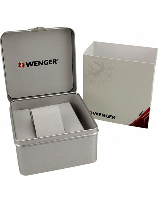 Wenger 01.1743.105 мужские часы синий циферблат на запястье