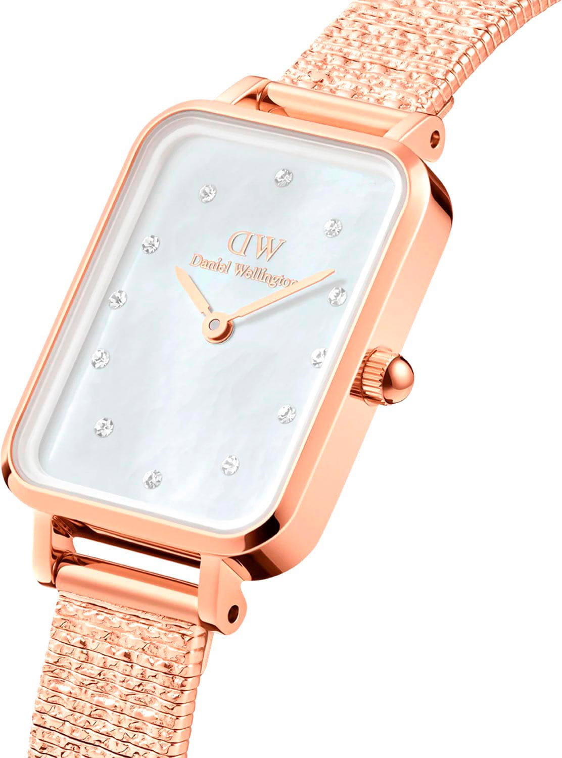 Daniel Wellington Daniel Wellington Quadro DW00100578 , наручные женские часы фото под углом
