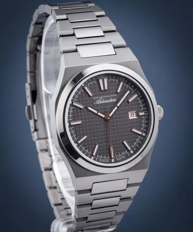 Adriatica Adriatica Premiere A8326.S1R6Q кварцевые мужские часы часы крупный план черный циферблата