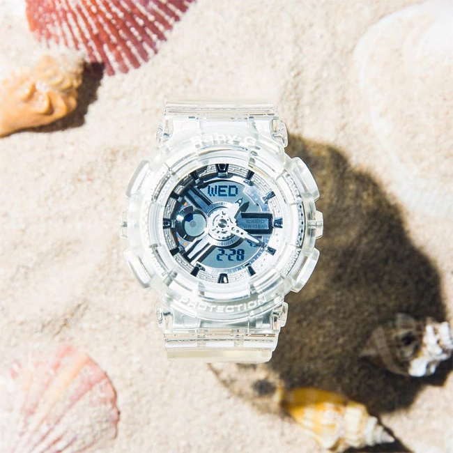 Casio Casio Baby-G BA-110CR-7ADR (BA-110CR-7A) женские часы серый циферблат на запястье