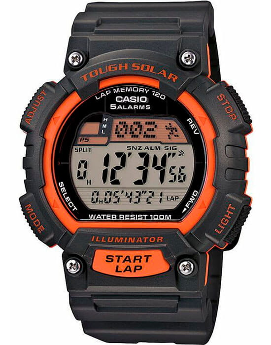 Casio Casio Collection STL-S300H-1B  STL-S300H-1B кварцевые мужские часы серый циферблат, браслет пластик — вид спереди