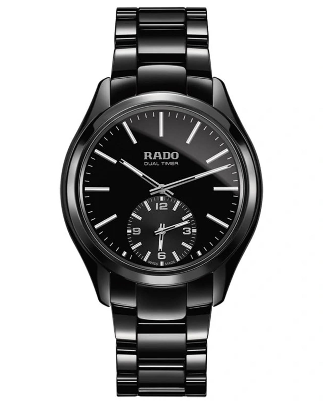 Rado Rado Hyperchrome R32114152  R32114152 кварцевые мужские часы черный циферблат, браслет высокотехнологичная керамика — вид спереди