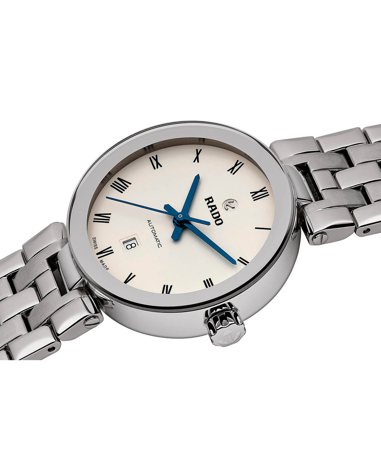 Rado Rado Florence Automatic R48899123, florence швейцария женские часы на браслете нержавеющая сталь боковой вид