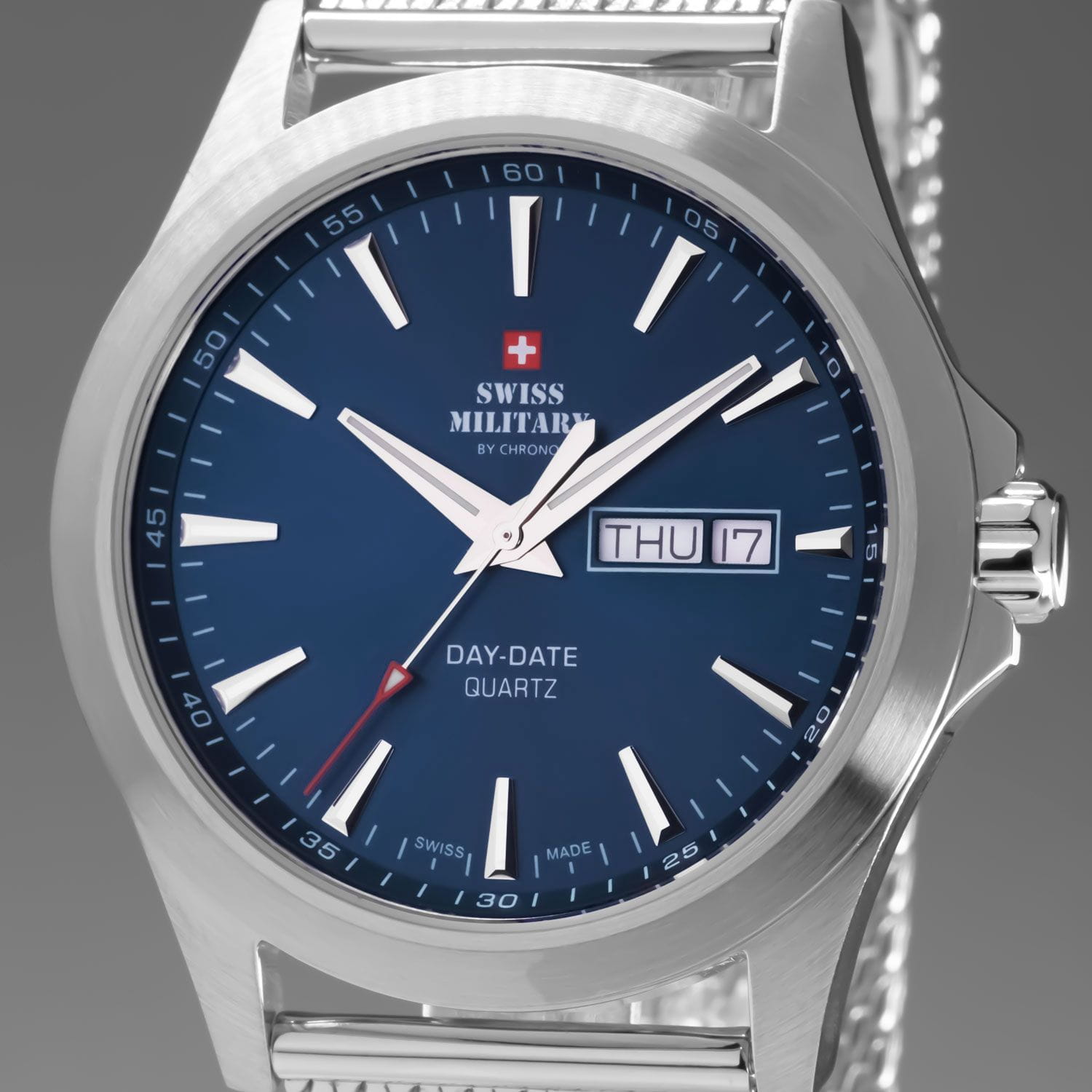 Swiss Military by Chrono SMP36040.03 мужские часы застежка крупным планом