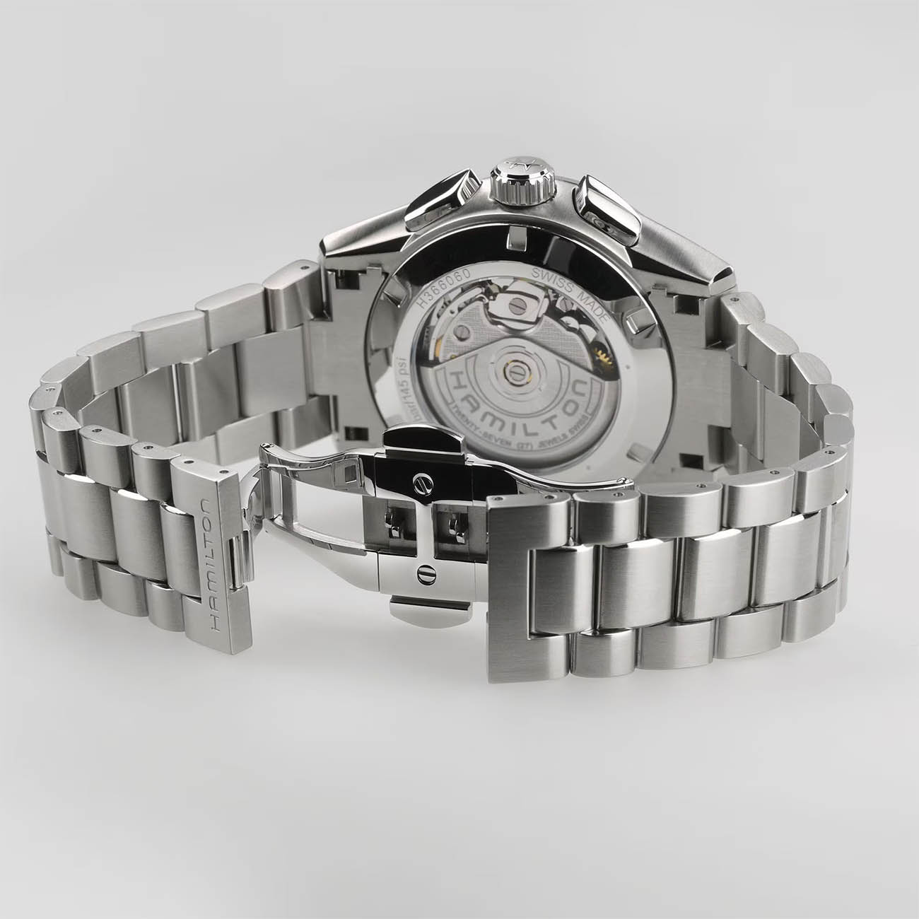 Hamilton Hamilton Jazzmaster Performer Autochrono 42mm H36606110 , наручные мужские часы фото под углом