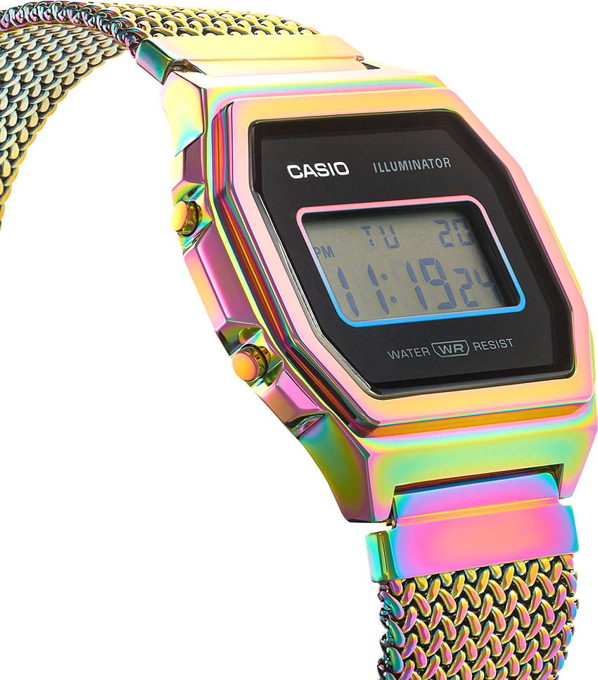 Casio Casio Vintage A1000PRW-1 мужские часы черный циферблат на запястье
