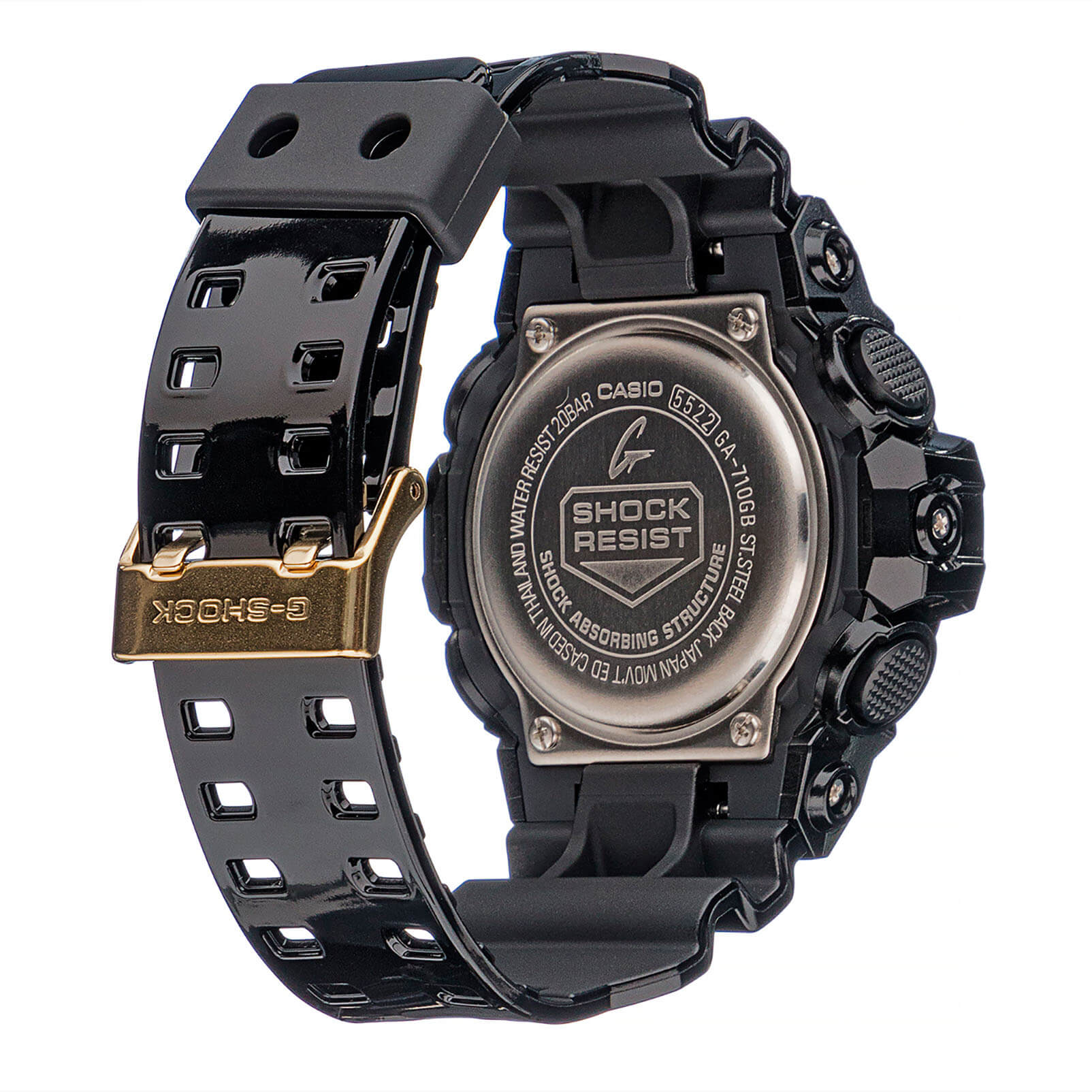 Casio Casio G-Shock GA-710GB-1A мужские часы желтый циферблат на запястье