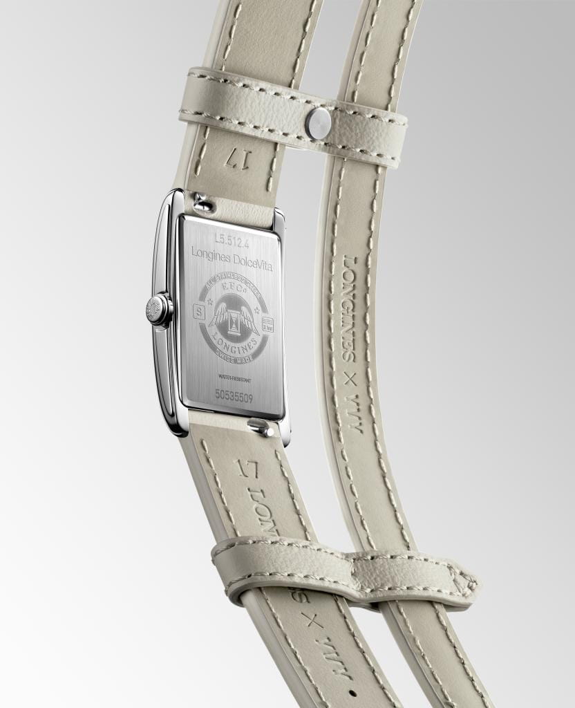 Longines Longines DolceVita L5.512.4.79.2, dolcevita швейцария женские часы на браслете кожаный боковой вид