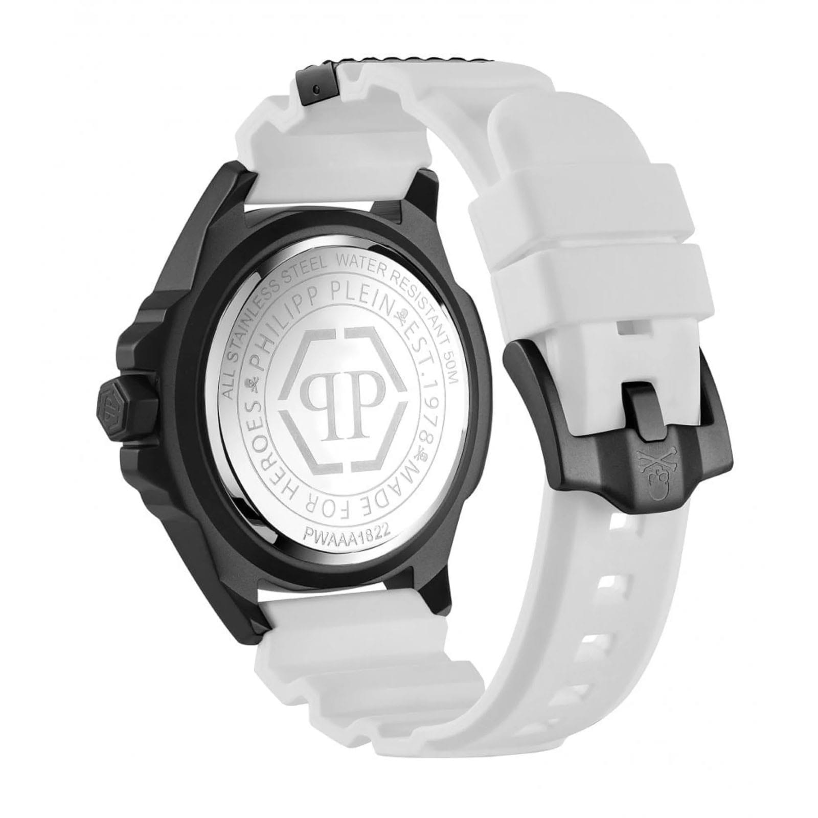 Philipp Plein Philipp Plein The Skull Carbon Fiber PWAAA1822, the skull германия мужские часы на браслете силикон боковой вид