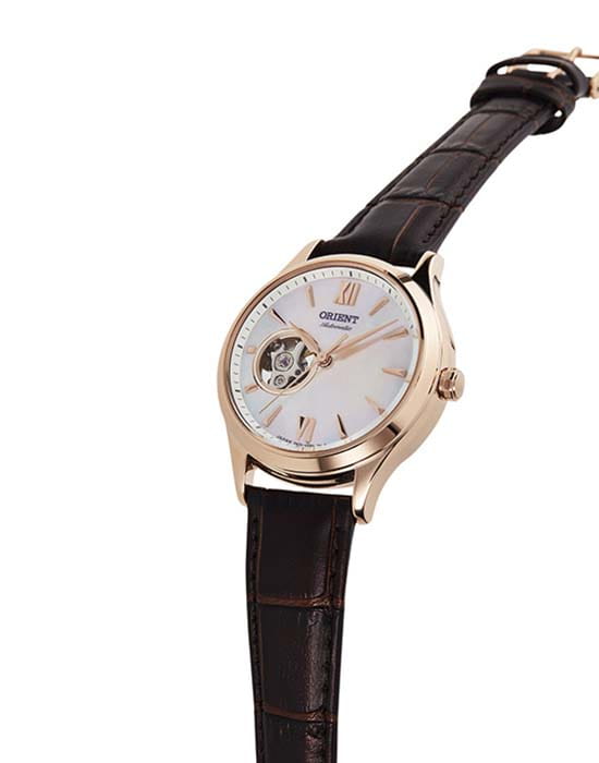 Orient Orient RA-AG0022A (RN-AG0022A), classic automatic япония женские часы на браслете кожаный боковой вид