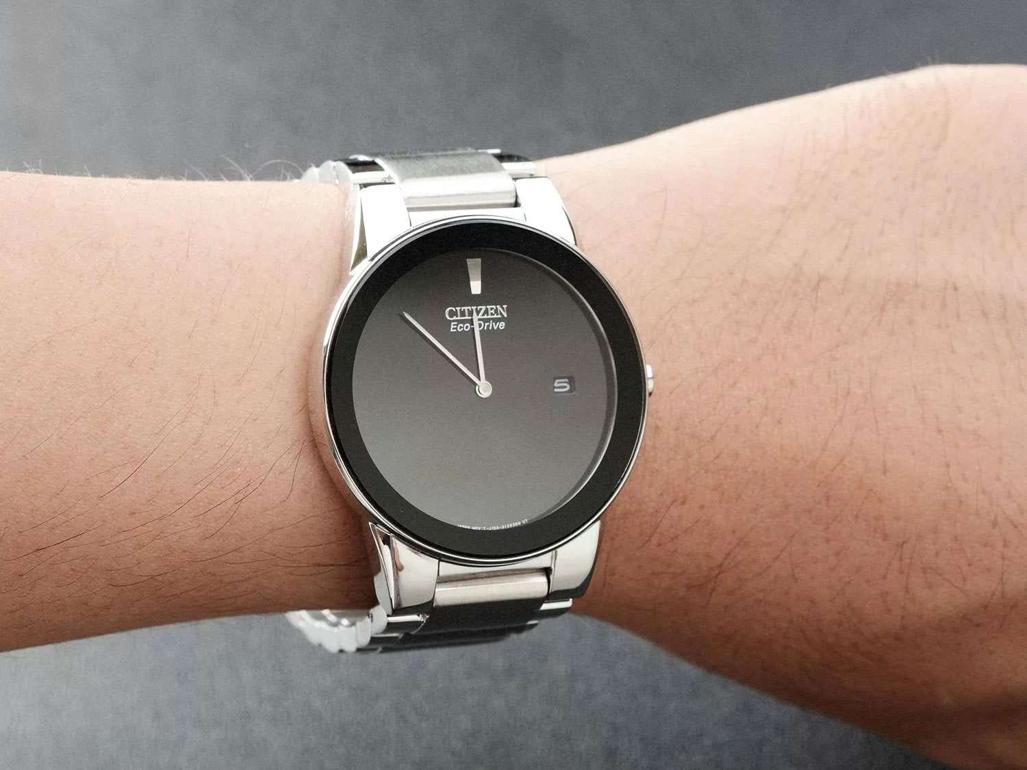 Citizen Citizen Eco-Drive Axiom AU1060-51E  - задняя крышка металл сталь корпуса, япония часы