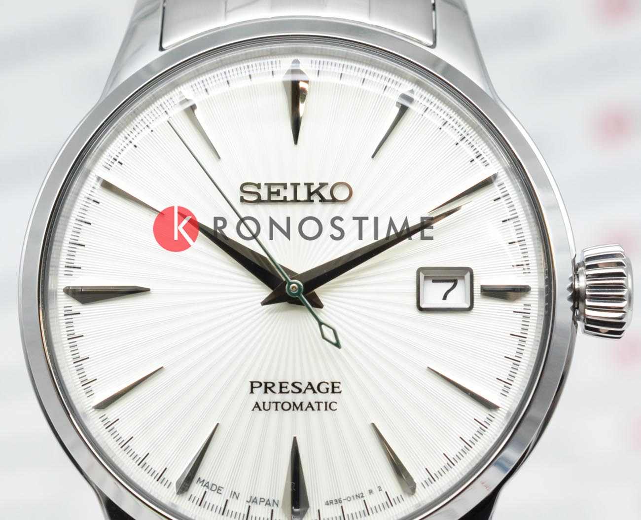 Seiko Seiko Presage SRPG23J1, presage япония мужские часы на браслете нержавеющая сталь боковой вид