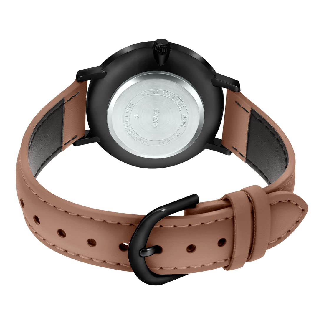 Casio Casio MTP-VT01BL-5B, collection япония мужские часы на браслете кожаный боковой вид