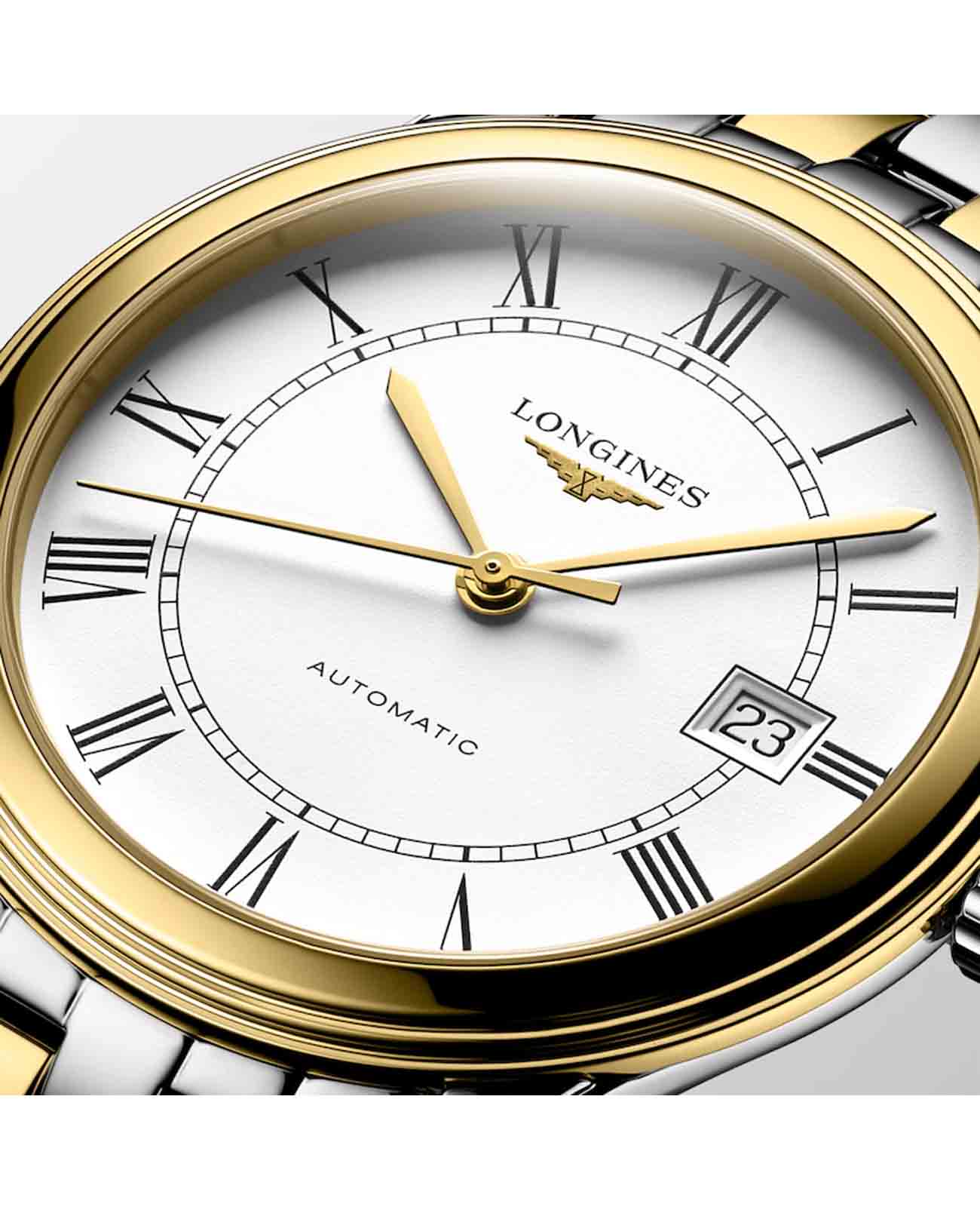 Longines Longines Flagship L4.974.3.21.7 женские часы белый циферблат на запястье