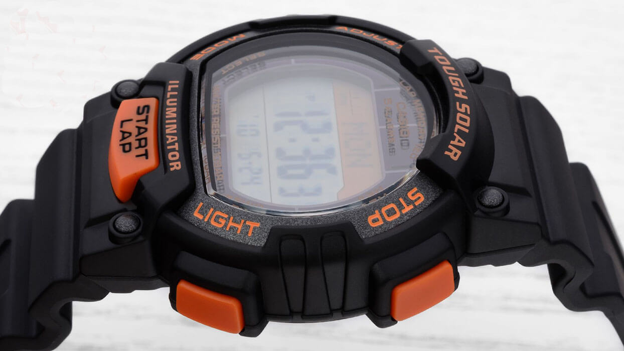 Casio Casio Collection STL-S300H-1B, illuminator япония мужские часы на браслете пластик боковой вид