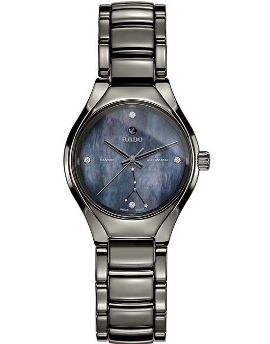 Rado Rado True Star Sign - Cancer R27243912 Automatic R27243912 механические женские часы перламутровый циферблат, браслет плазменная керамика — вид спереди