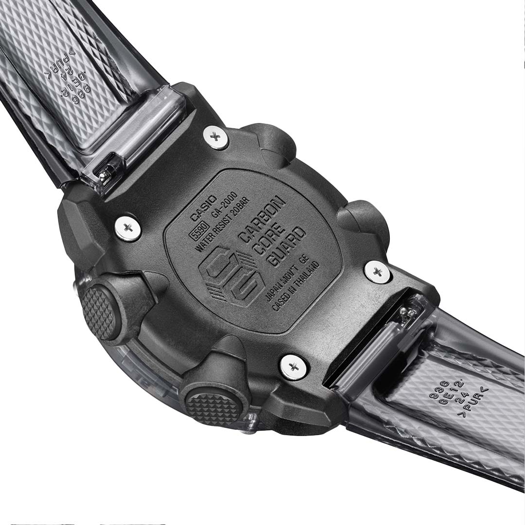 Casio Casio G-Shock GA-2000SKE-8A, g-shock япония мужские часы на браслете пластик боковой вид