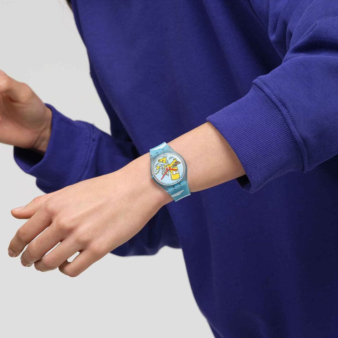 Swatch Swatch Gent Biosourced Standart SO28Z115 кварцевые мужские часы часы крупный план цветной циферблата