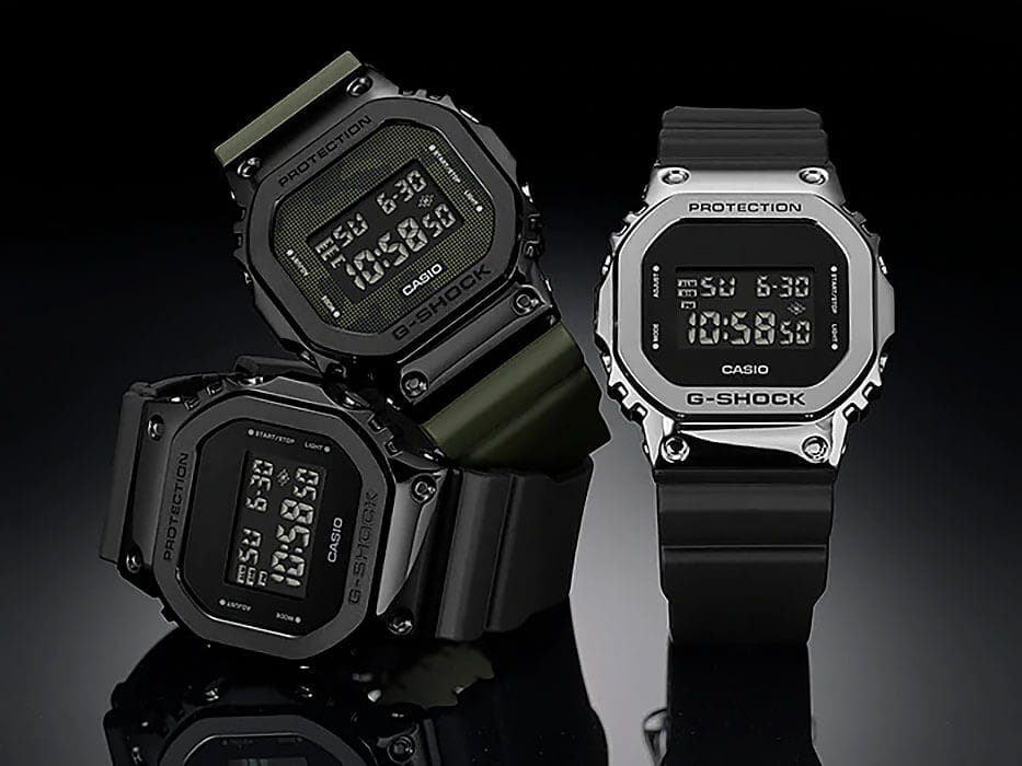 Casio Casio G-Shock GM-5600-1 GM - задняя крышка сталь металл пластик корпуса, япония часы