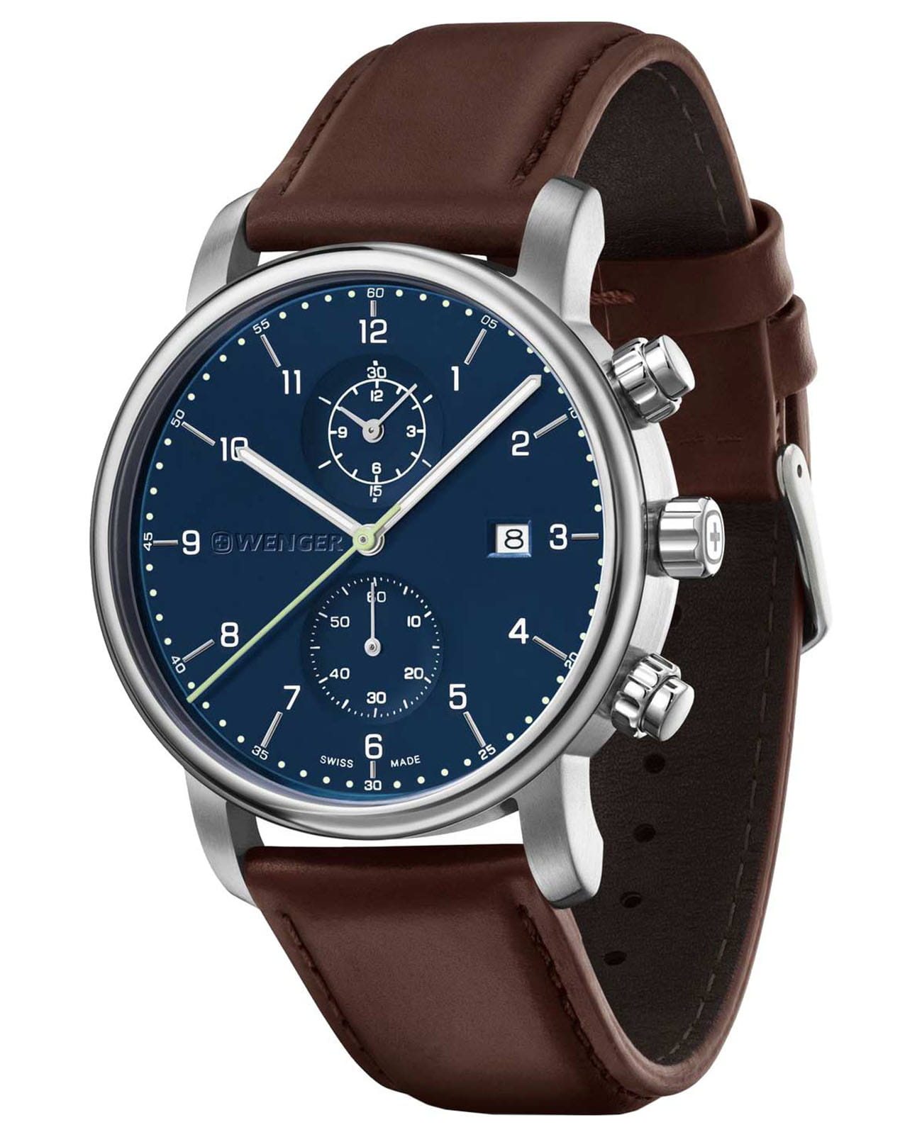 Wenger Urban classic 01.1743.125 , наручные мужские часы фото под углом