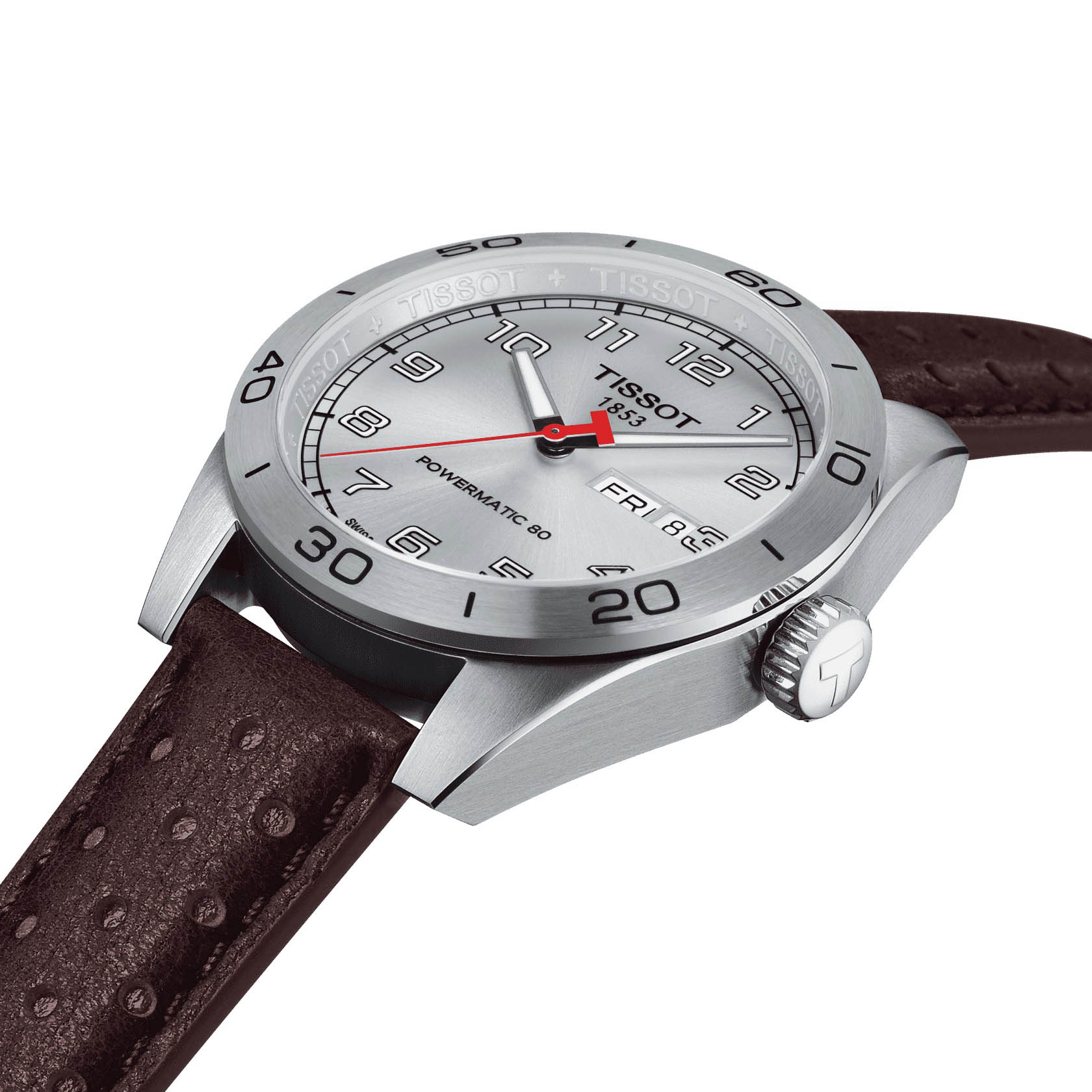 Tissot Tissot PRS 516 Powermatic 80 T131.430.16.032.00 мужские часы серебристый циферблат на запястье